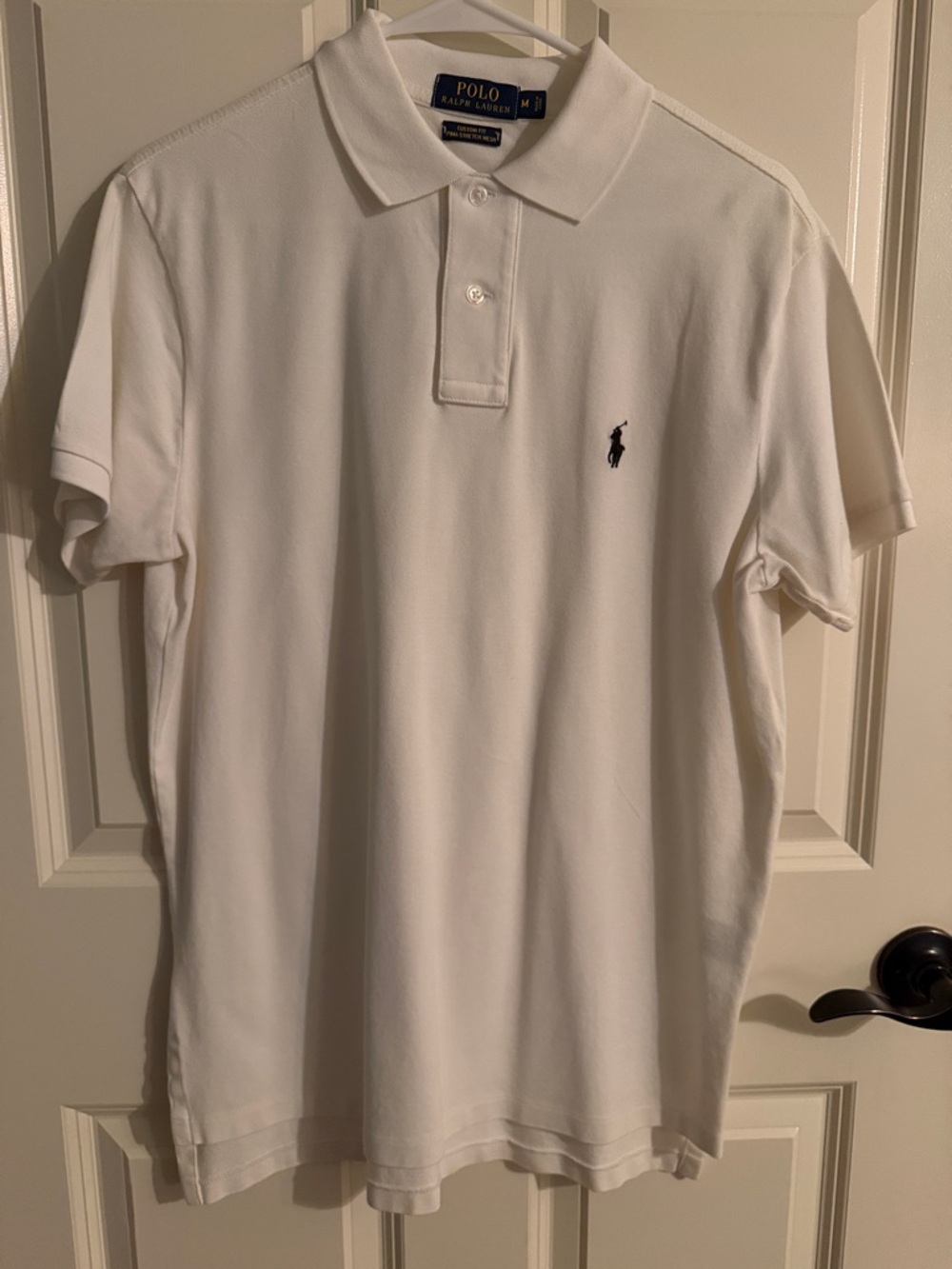 Polo by Ralph Lauren White Polo with Navy Pony